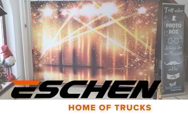 Aufbau Weihnachtsfeier mit Firma Eschen aus Stuhr