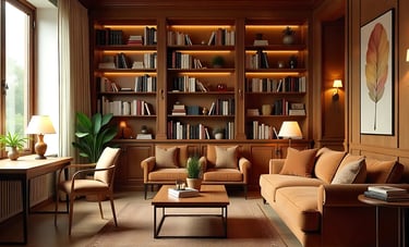 Library Room Lounge Interior Design