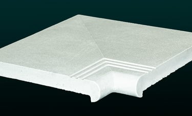 Кутові елементи до копінгу "Капінос гладкий 325" Колір білий (white C00)