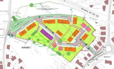 Projet d'urbanisation - occupation projetée