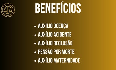 AUXÍLIO ACIDENTE, AUXÍLIO DOENÇA, AUXIÍLIO RECLUSÃO, PENSÃO POR MORTE,AUXÍLIO MATERNIDADE, EM FOZ DO IGUAÇU