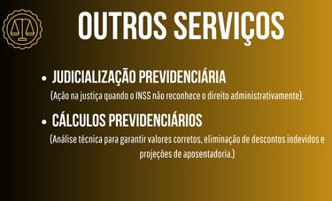 APOSENTADORIA, BPC, AUTISMO, CALCULOS PREVIDENCIARIOS, AUXILIO DOENÇA, AUXILIO ACIDENTE, BENEFICIO INSS