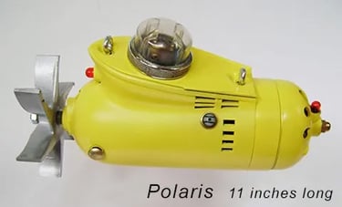 Assemblage submarine sculpture named Polaris by artist Tal Avitzur.