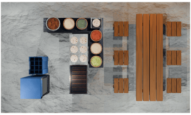 3D Taqueria Floorplan