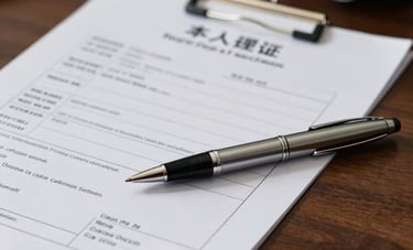A close-up shot of official corporate registration documents and a sleek silver pen resting on a dark wood desk in a high-end North American office, conveying legal precision and trust.