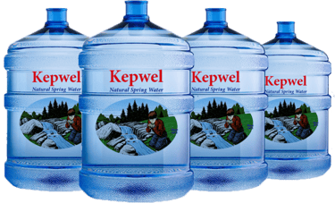 4 Big Bottles of Kepwel Spring Water. Web Special 4 Bottles for $4.00
