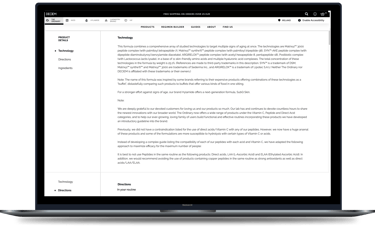 Before reformatted Technology section + Definition Bubbles