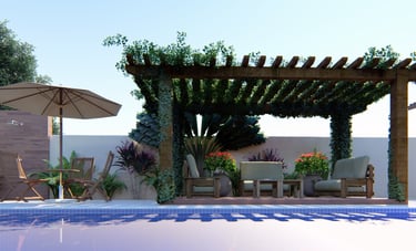 pergolado projeto arquitetura