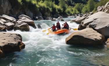 Descente en rafting sur la Guisane