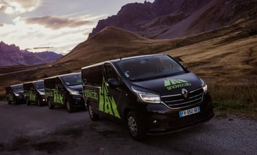 Snowcab transfer from A to ski, Montgenèvre