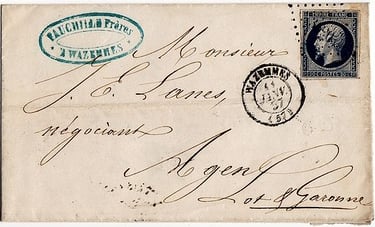 Losange Petits Chiffres 3690 et type 15 Wazemmes.