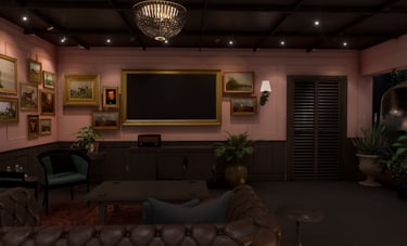 Bespoke villa living space Desert Leaf Al Barari