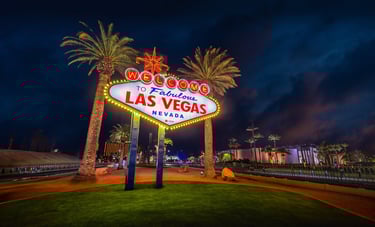 a large sign that says welcome to the las vegas sign