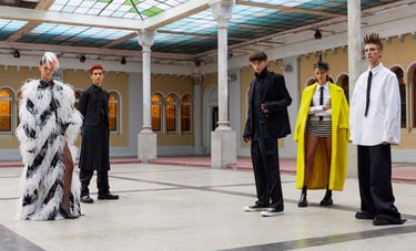 Filip (Left) and Nikita wears ALEXANDER BEL AW24 for Vogue Czechoslovakia, October issue, 2023