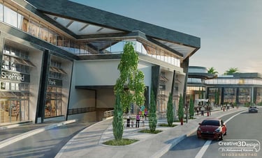 اجمل أفكار تصميم واجهات المولات التجارية