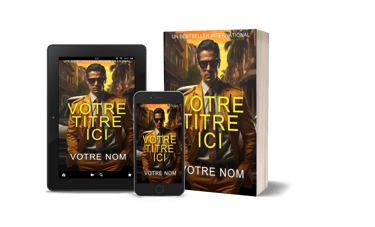 Couverture percutante et mystérieuse pour un thriller autoédité, conçue pour attirer les lecteurs