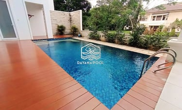 Kolam Renang Desain Mewah dan elegan buatan dayanapool bandung
