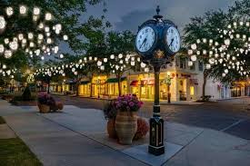 Park Avenue in Winter Park Orlando with walkable shops and cafes