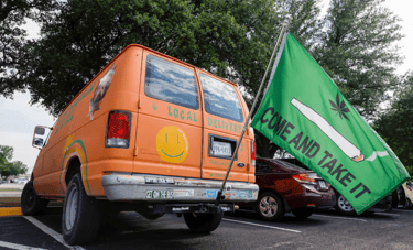Discreet cannabis delivery vehicle