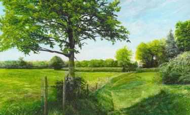 Walking The Boundary Path Print