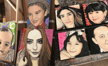 Pintura personalizada criada sob medida, refletindo a personalidade e história única do proprietário
