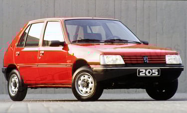 Photo d'époque peugeot 205 Color Line 1991