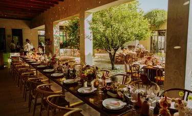 Table Setup with Decor, Floral and Catering