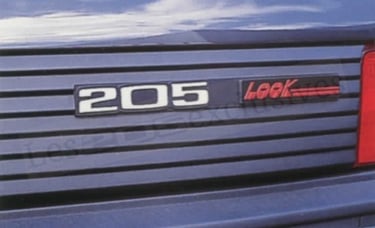 Peugeot 205 LOOK logo monograme