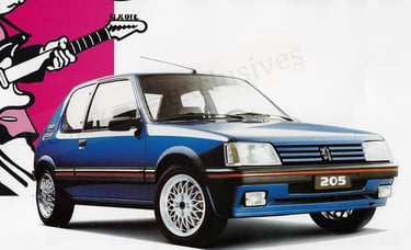 Brochure Peugeot 205 GTI Miami