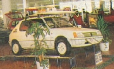 Brochure Peugeot 205 Lacoste Danemark