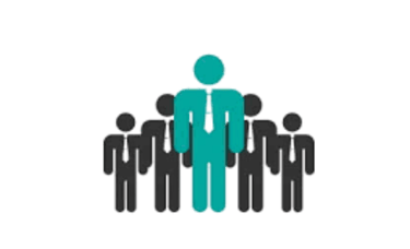 a person standing in front of a black background