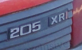 Peugeot 205 XRI