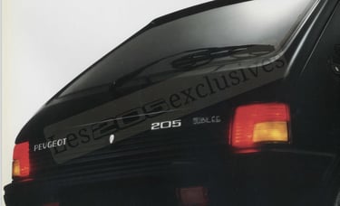 Brochure Peugeot 205 Jubilée Jubilee