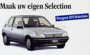 Brochure Peugeot 205 Selection
