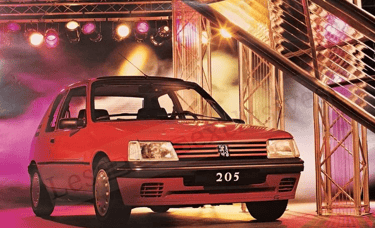 Affiche Peugeot 205 Forever PUB