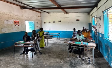 Photo représentant l'école du village de Kachiouane