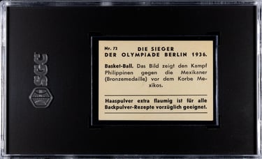 Die Sieger Der Olympiade Berlin Basketball Card Rare