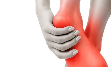 Person unable to bear weight on foot due to ankle pain.