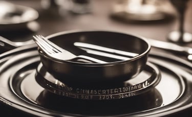 assiettes et couvert