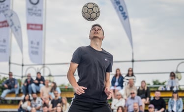 compétition de freestyle football