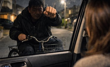 女性が乗車している自動車に窓をノックする不審者のイメージ画像｜堺市のニュースならサカイタイムズ