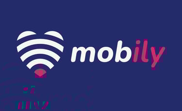 Mobily Logomark with brand name to the right