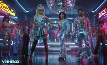 videoclip historia ia, ai creator, musica italo disco, disco 80s, love, cancion de amor 80s