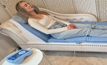 woman receive PEMF treatment