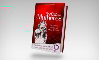 capa de livro com desenho de mulher na capa, livro sobre leis em defesa das mulheres