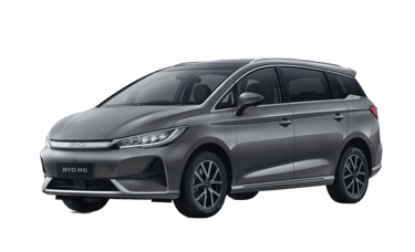 BYD M6 Gresik MPV listrik – tampilan depan Surabaya Jawa Timur