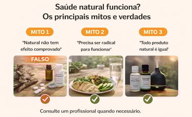 mitos e verdades sobre saúde natural ingredientes naturais suplementos e óleos essenciais