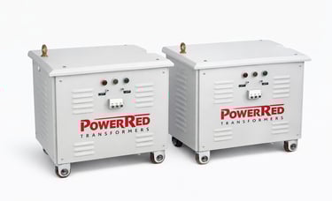 Step down transformer for industrial voltage conversion and power management