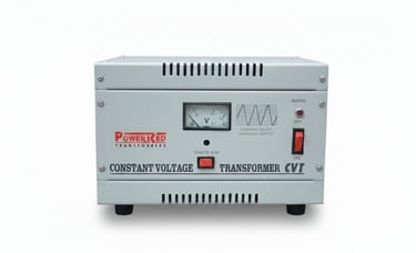 Control voltage transformer CVT for constant voltage output in sensitive equipment