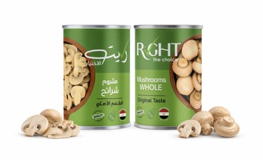 Right Canned Food - Mushrooms available Whole and Sliced